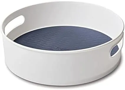 Copco 12-inch lazy susan in Blue for an upper cabinet or pantry shelf