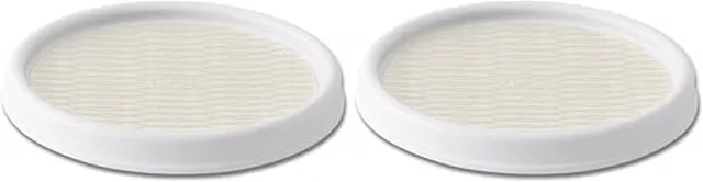 Copco Basics Non-Skid Turntable, 9 inch, Plastic, Cream (Pack of 2)