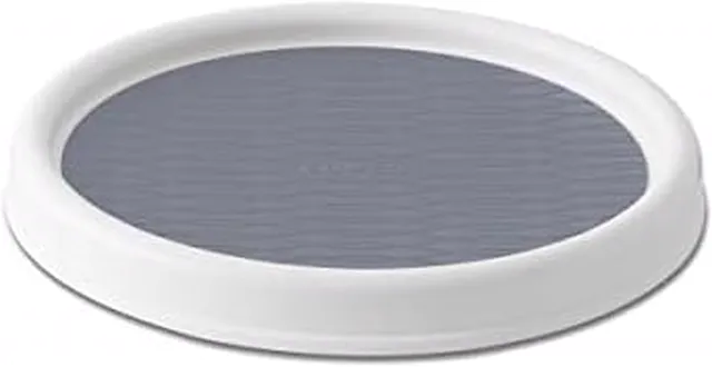 Copco Non-Skid Pantry Cabinet Lazy Susan Turntable, 9-Inch, Gray
