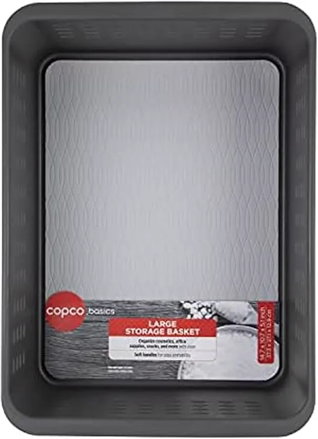 Copco Basics Large Storage Basket, Charcoal