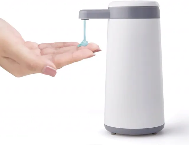 Copco Automatic Touchless Soap Dispenser White - No-Touch Infrared Sensor Pump, 9.46 oz Capacity, Battery Operated, Hands-Free Liquid Soap Dispenser for Kitchen or Bathroom
