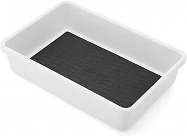 Copco Drawer Organizer for Kitchen, Office and Home - Nonslip Liner, Fits Standard Drawers - Spice Rack Tray, Utensil and Supply Storage Organizer, 9.06 x 6.13 x 2.1 Inches