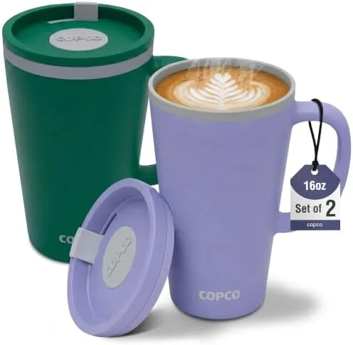 Copco cone 16 oz desk mug, set of 2 in Light Purple