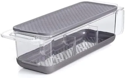 Copco Over The Sink Colander Fridge Storage Bin Lid Clear